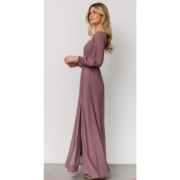Baltic Born Giselle Maxi Dress Vintage Plum Wedding Guest Bridesmaid - Picture 3 of 11